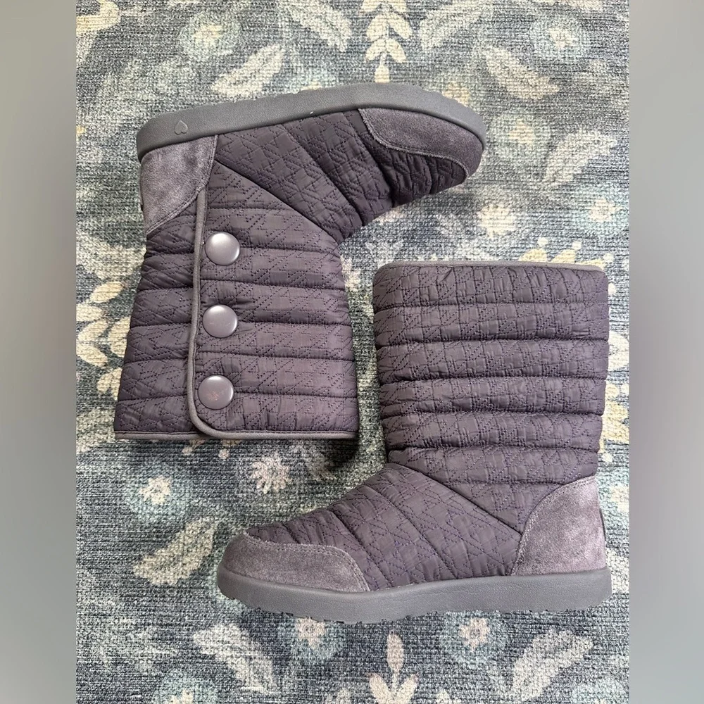 UGG Kids Quilted Purple Boots
